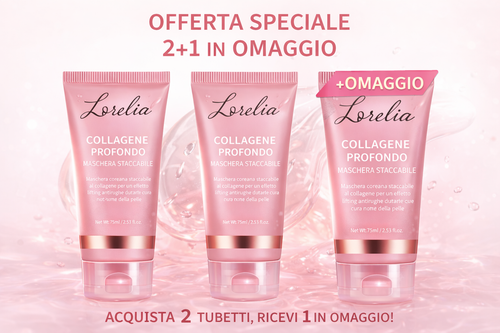 Lorelia™ Maschera al Collagene Profondo – Peel-Off Notturna Antirughe Effetto Lifting