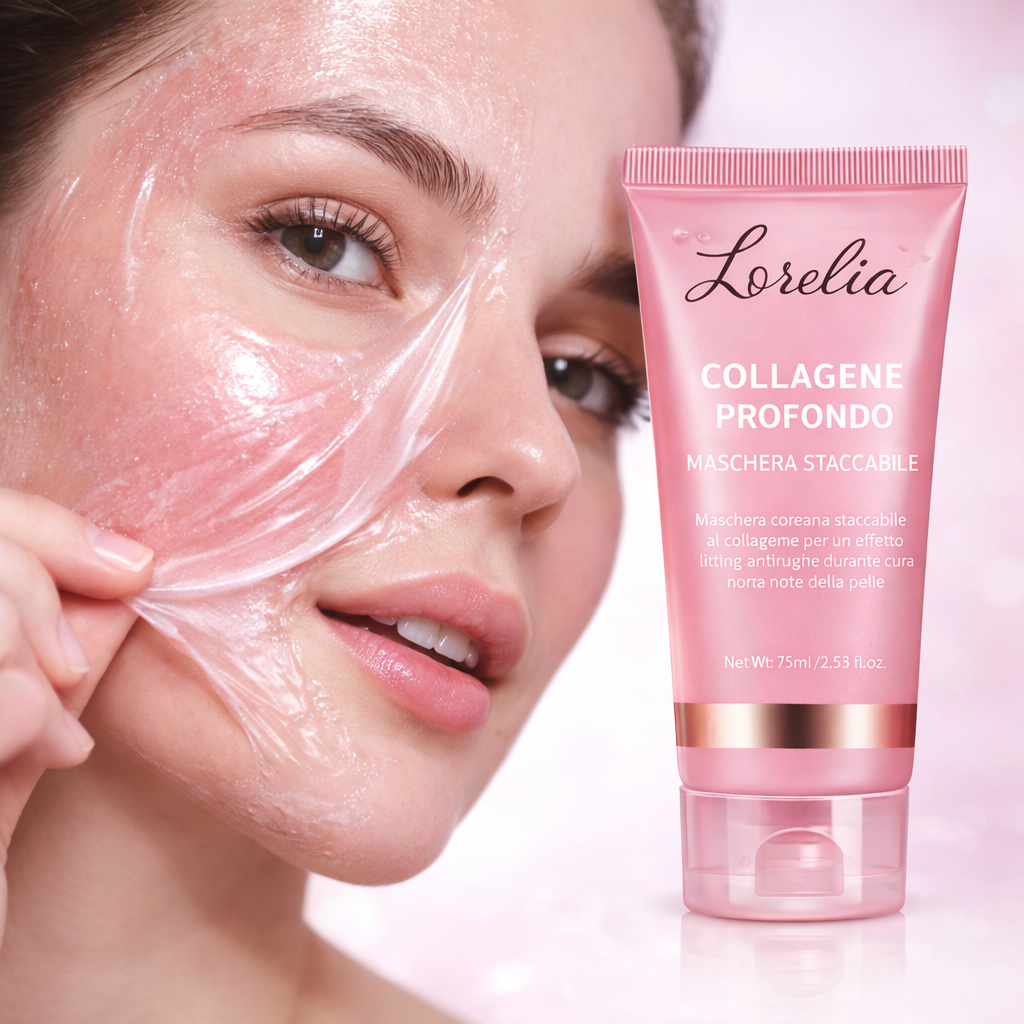 Lorelia™ Maschera al Collagene Profondo – Peel-Off Notturna Antirughe Effetto Lifting